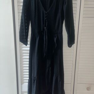 Abercrombie & Fitch Black Long Sleeve Dress